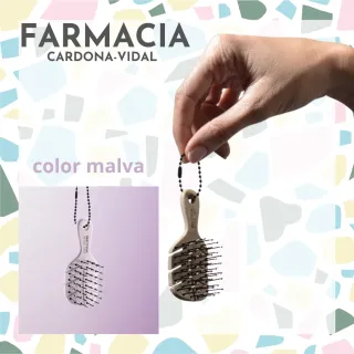 Cepillo Beter mini llavero Natural Fiber Malva