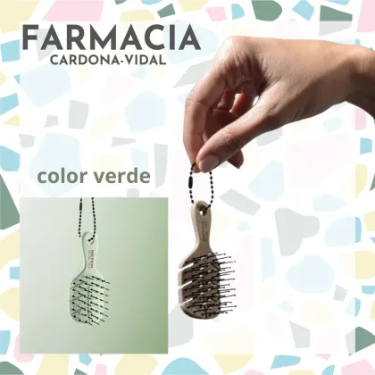Cepillo Beter mini llavero Natural Fiber Verde