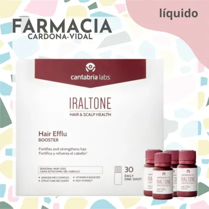 Iraltone Hair Efflu Booster 30 ud Cantabria Labs alopecia androgénica