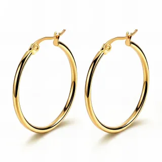 Pendientes sin níquel acero quirúrgico aro 3cm