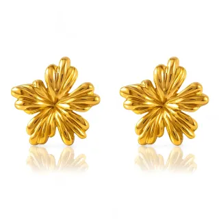 Pendientes sin níquel acero quirúrgico flor ibiscus 2cm