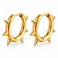 Pendientes sin níquel acero quirúrgico aro pinchos 1,5cm