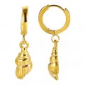 Pendientes sin níquel acero quirúrgico aro conchas 3cm