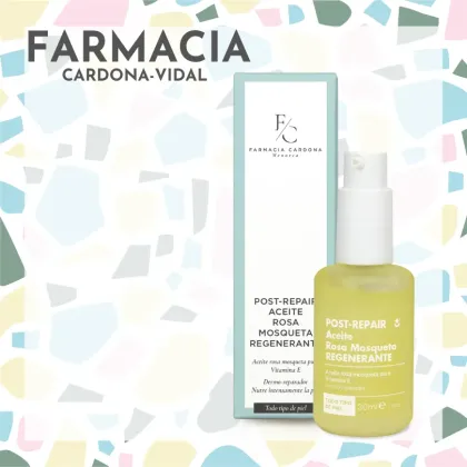Aceite Rosa Mosqueta puro regenerante con vitamina E 30ml Farmacia Cardona