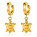 Pendientes *sin níquel acero quirúrgico tortugas 2cm