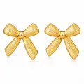 Pendientes *sin níquel acero quirúrgico lazo rayitas 3cm