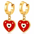 Pendientes *sin níquel acero quirúrgico corazón Alicia 2,5x1,3