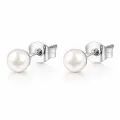 Pendientes *sin níquel acero quirúrgico perlas plateado 0,5x0,5cm
