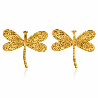 Pendientes *sin níquel acero quirúrgico libélulas 2,5x2,5cm