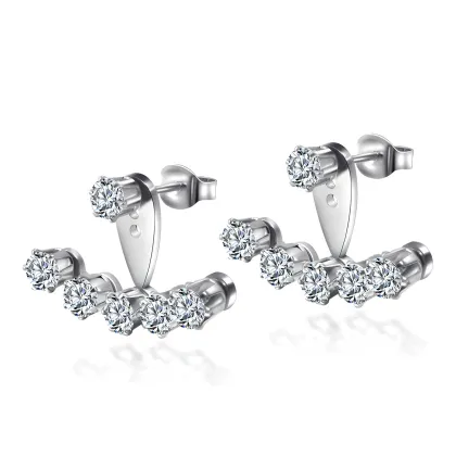 Pendientes *sin níquel acero quirúrgico 2,5cm no cuelga