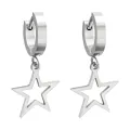 Pendientes *sin níquel acero quirúrgico estrella colgante 3x1,4cm