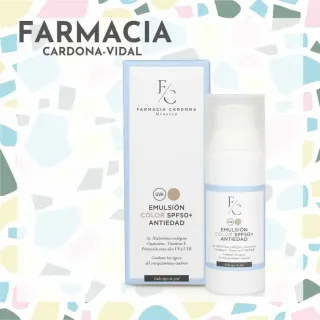 Emulsión Antiedad SPF 50 COLOR 50ml Farmacia Cardona