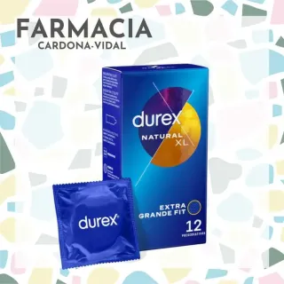 Durex XL preservativos Natural 12ud