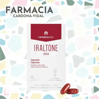 Iraltone AGA 60 cápsulas anticaída Cantabria Labs alopecia androgénica