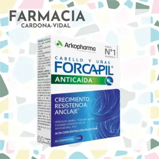 Forcapil anticaída cabello y uñas 3 meses Arkopharma