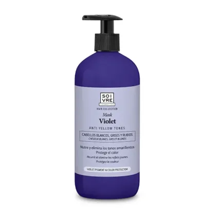Soivre Violet mascarilla cabellos blancos grises y rubios 500ml