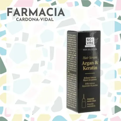 Soivre Argan & Keratin Sérum capilar unidosis 1 ampolla