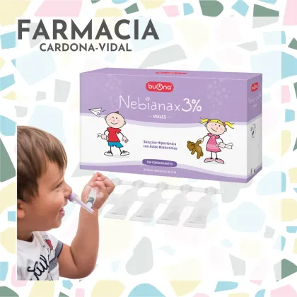 Nebianax 3% 20 monodosis limpieza nasal Buona