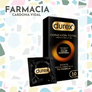 Durex calor corporal SIN látex conexión total 10 preservativos