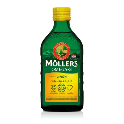 Möller's Aceite hígado bacalao 250ml sabor limón
