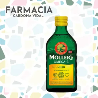 Möller's Aceite hígado bacalao 250ml sabor limón